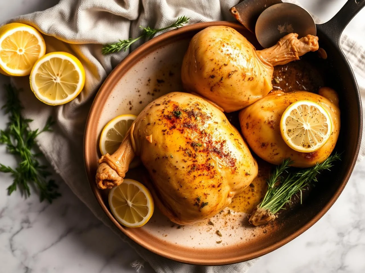 Lemon Garlic Roasted Chicken