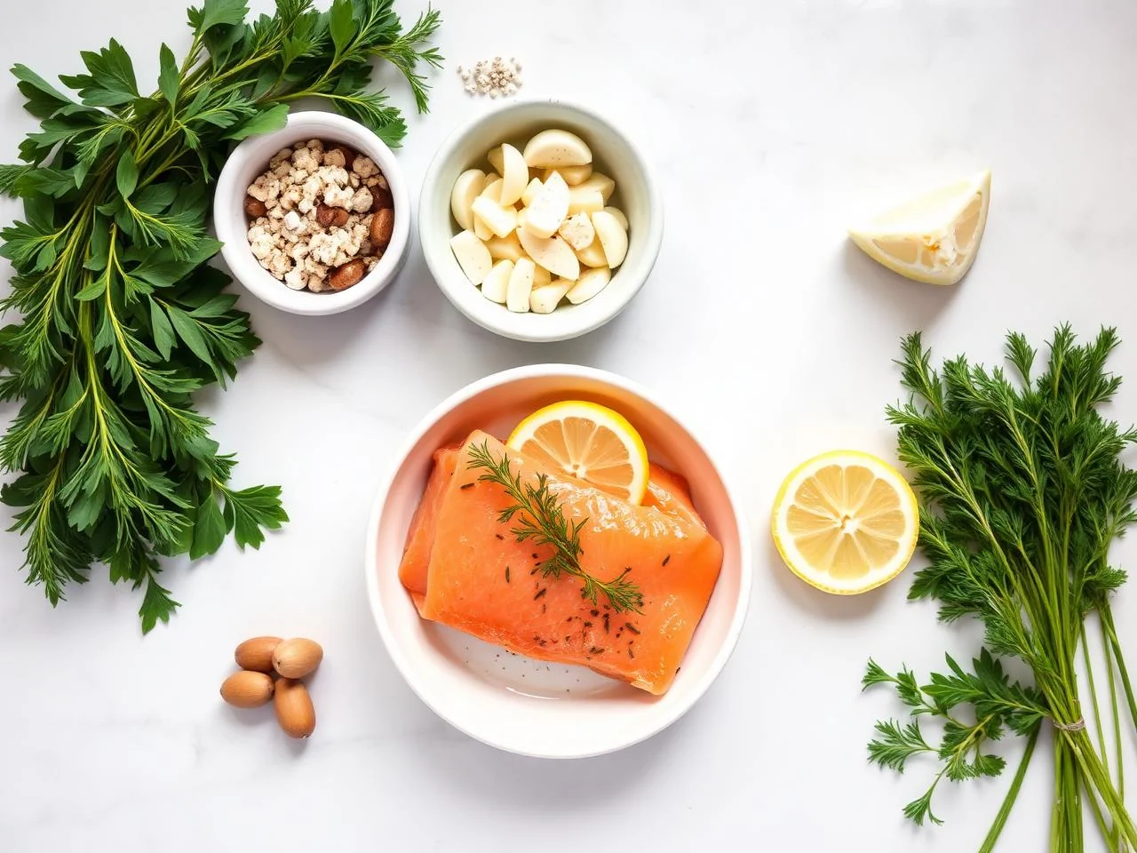 Ingredients for Lemon Herb Salmon