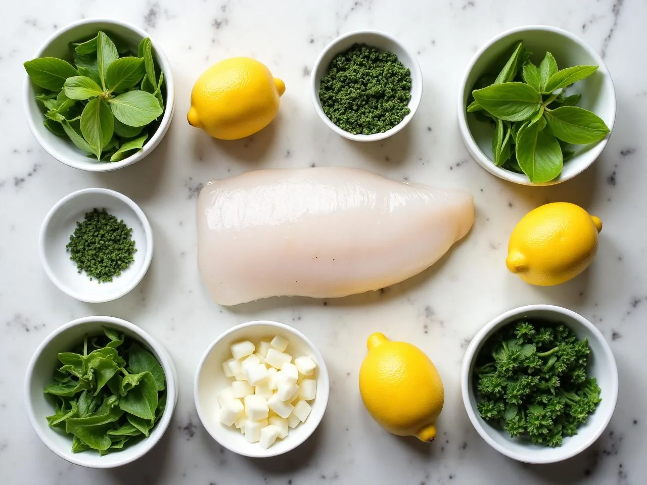 Ingredients for Lemon Herb Tilapia