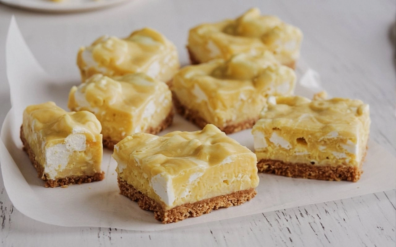 Lemon Meringue Pie Fudge Slice