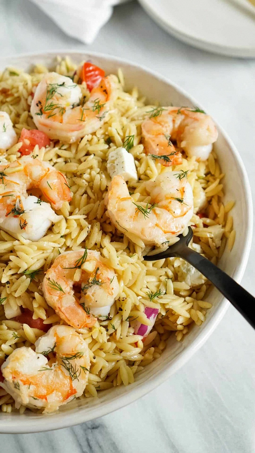 Lemon Orzo Salad With Garlic B