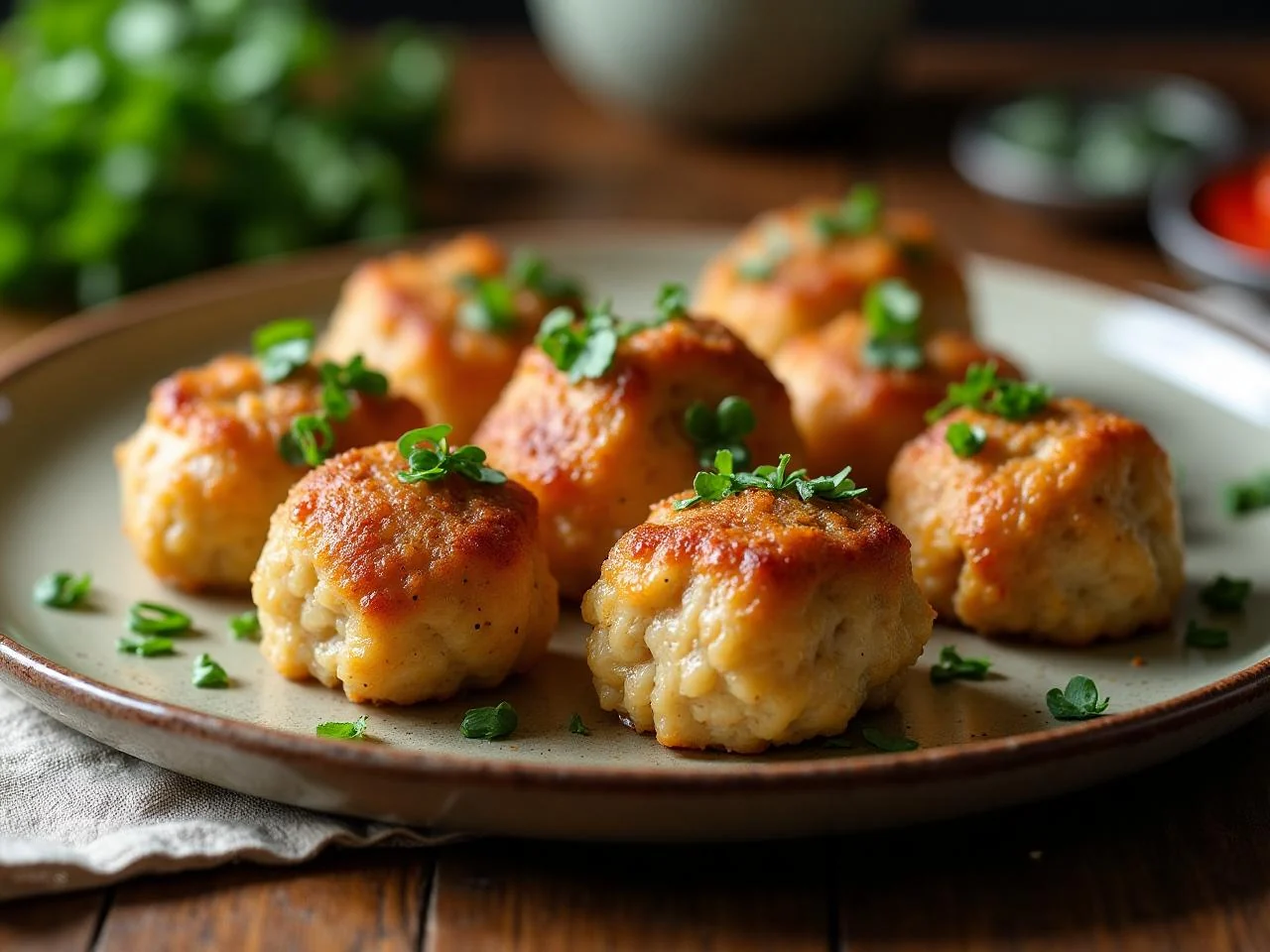 Lemon Pepper Chicken Meatballs