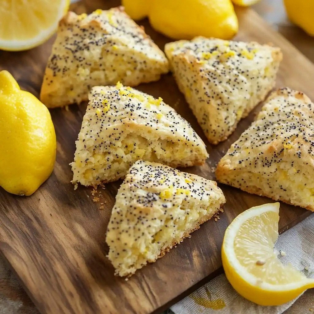 Lemon Poppyseed Scones