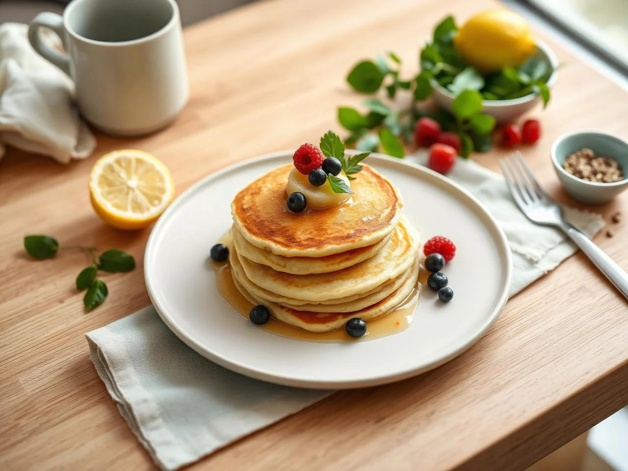 Lemon Ricotta Pancakes