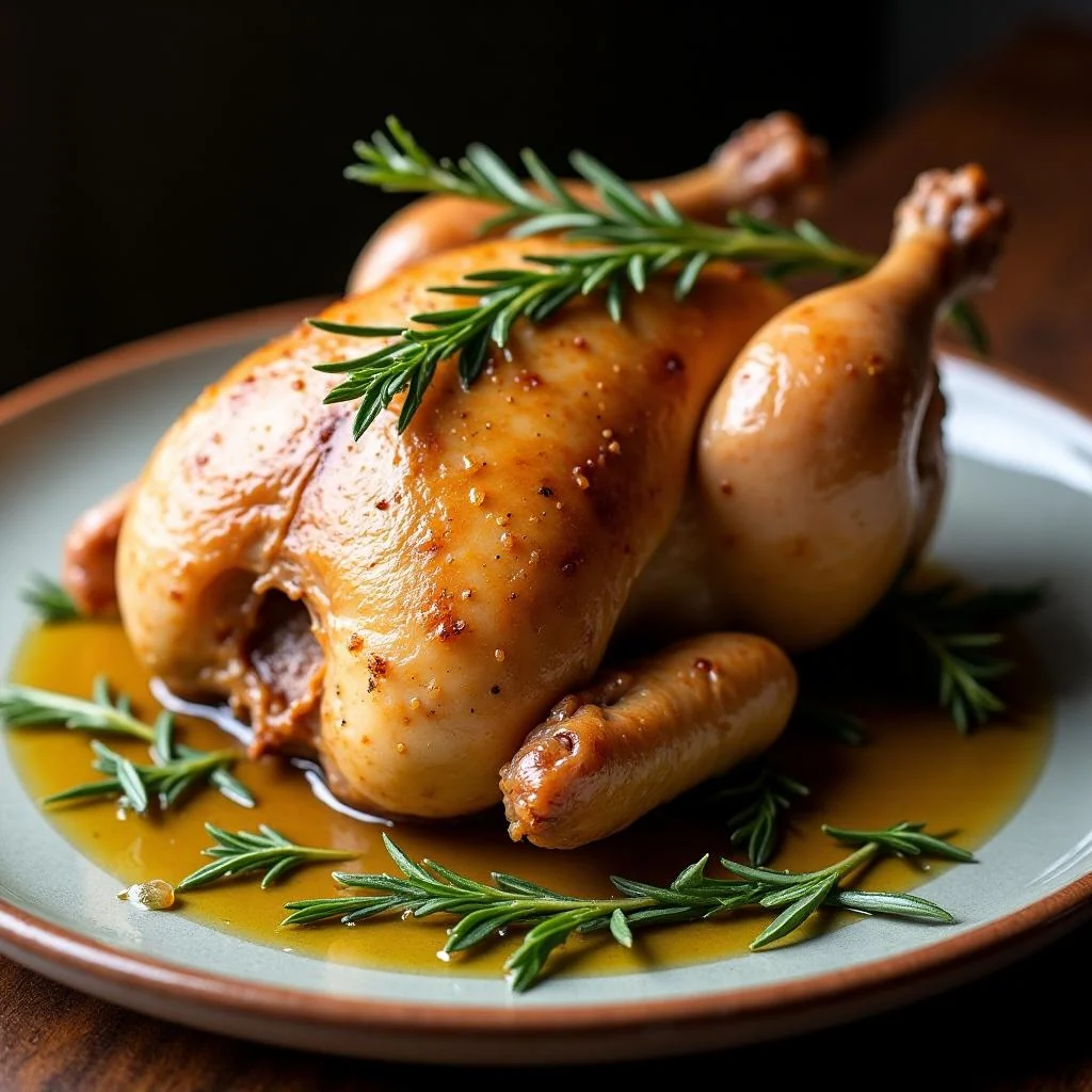 Lemon Rosemary Roast Whole Chicken