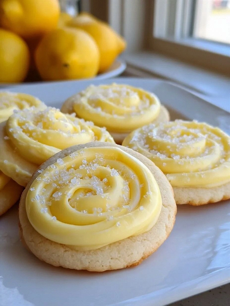 🍋 Lemon Swirl Frosted Sugar Cookies: A Sweet Bite of Sunshine!