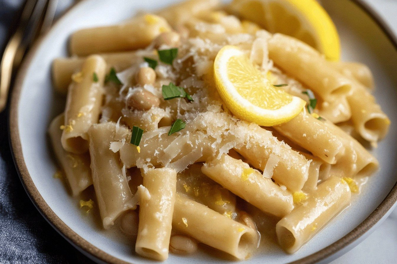 Lemon White Bean Pasta