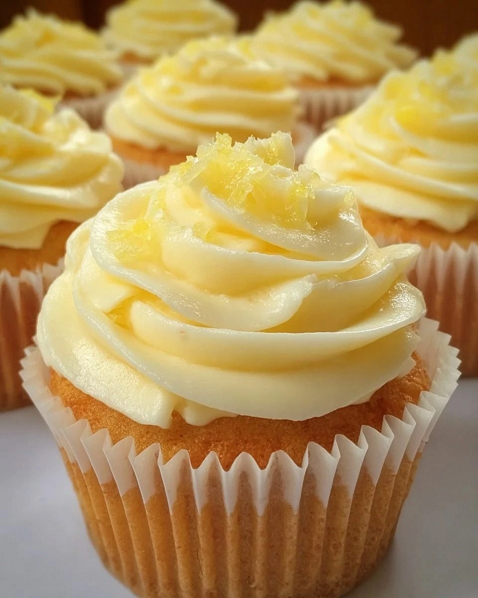 Lemonade Cupcakes Lemon Frosting