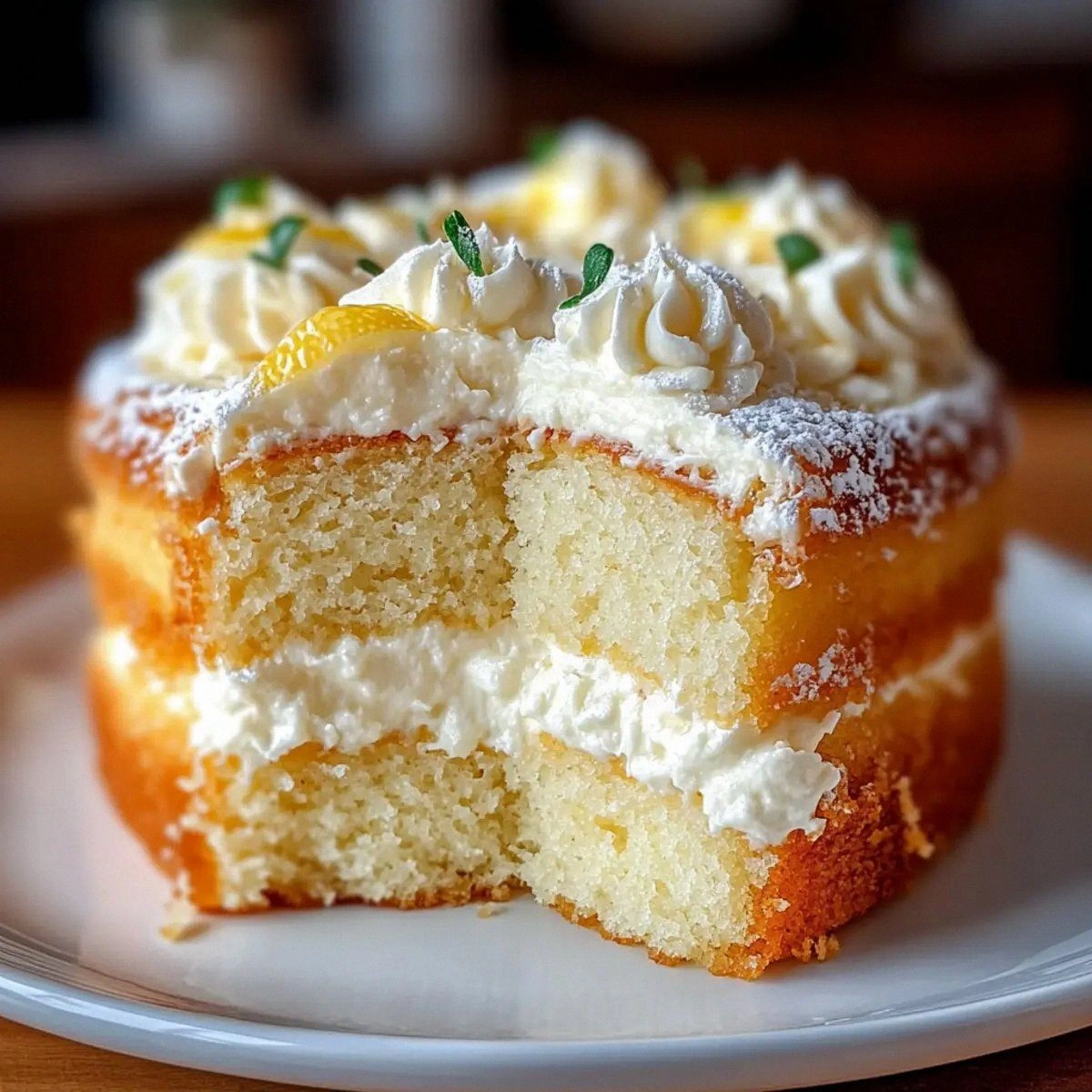 Light and Fluffy Lemon Cloud Cake That’s Perfect for Spring