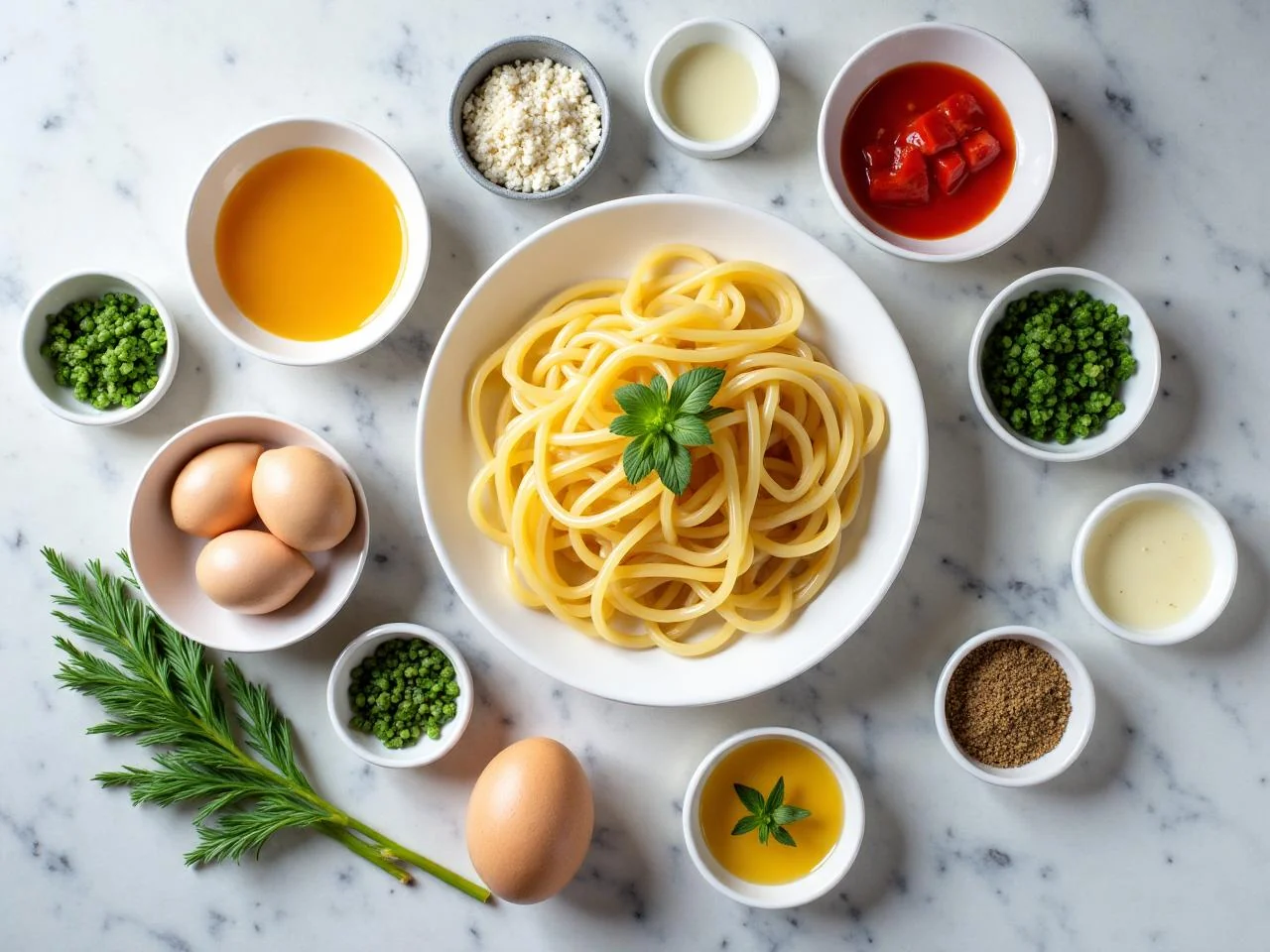 Ingredients for Linguine alle Vongole