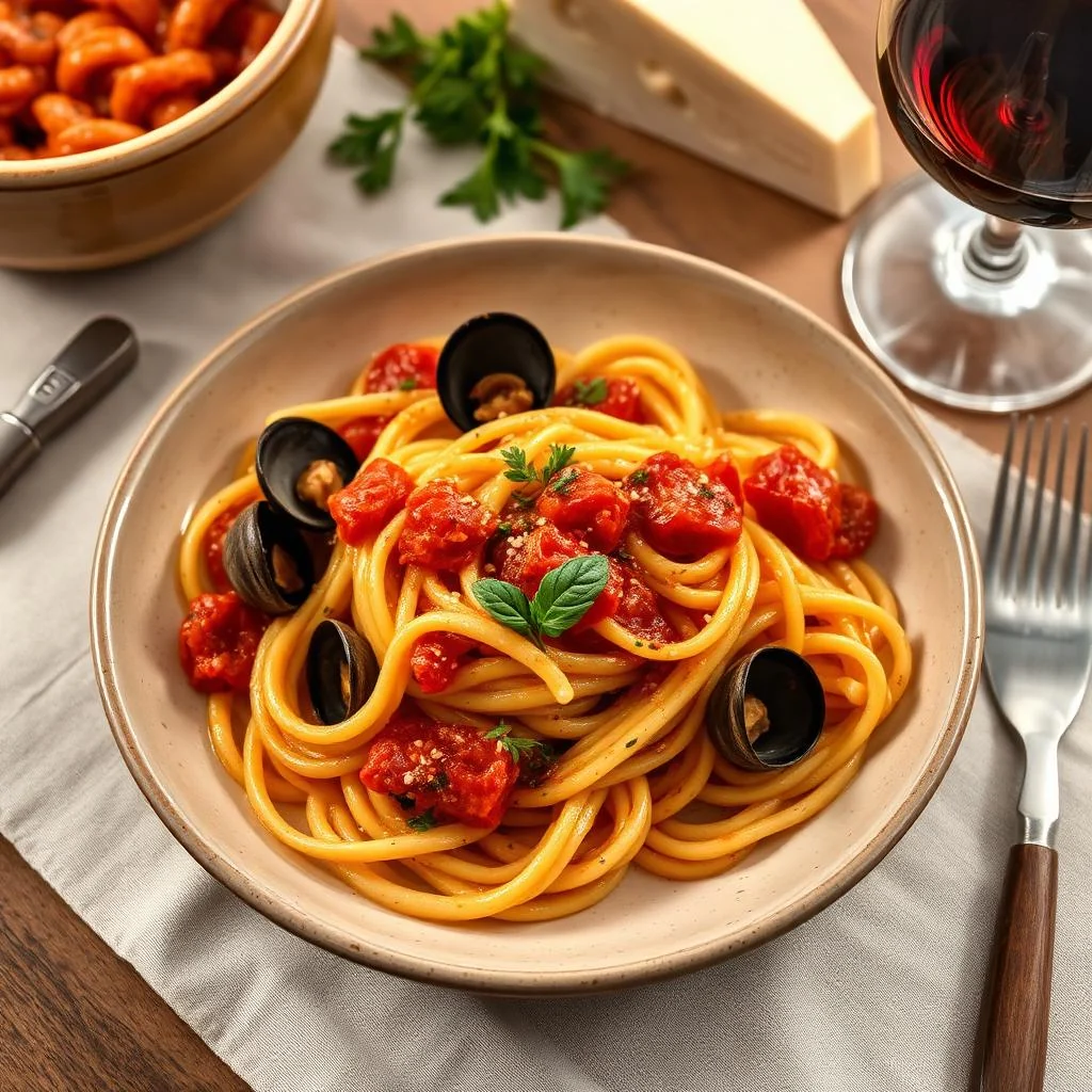 Linguine With Clams And Tomato