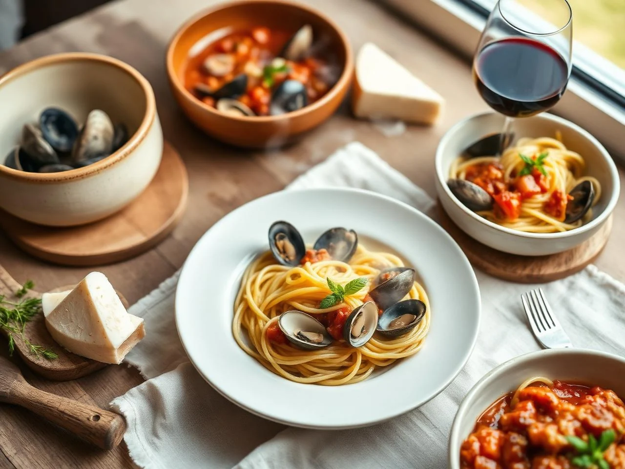 Linguine With Clams And Tomato