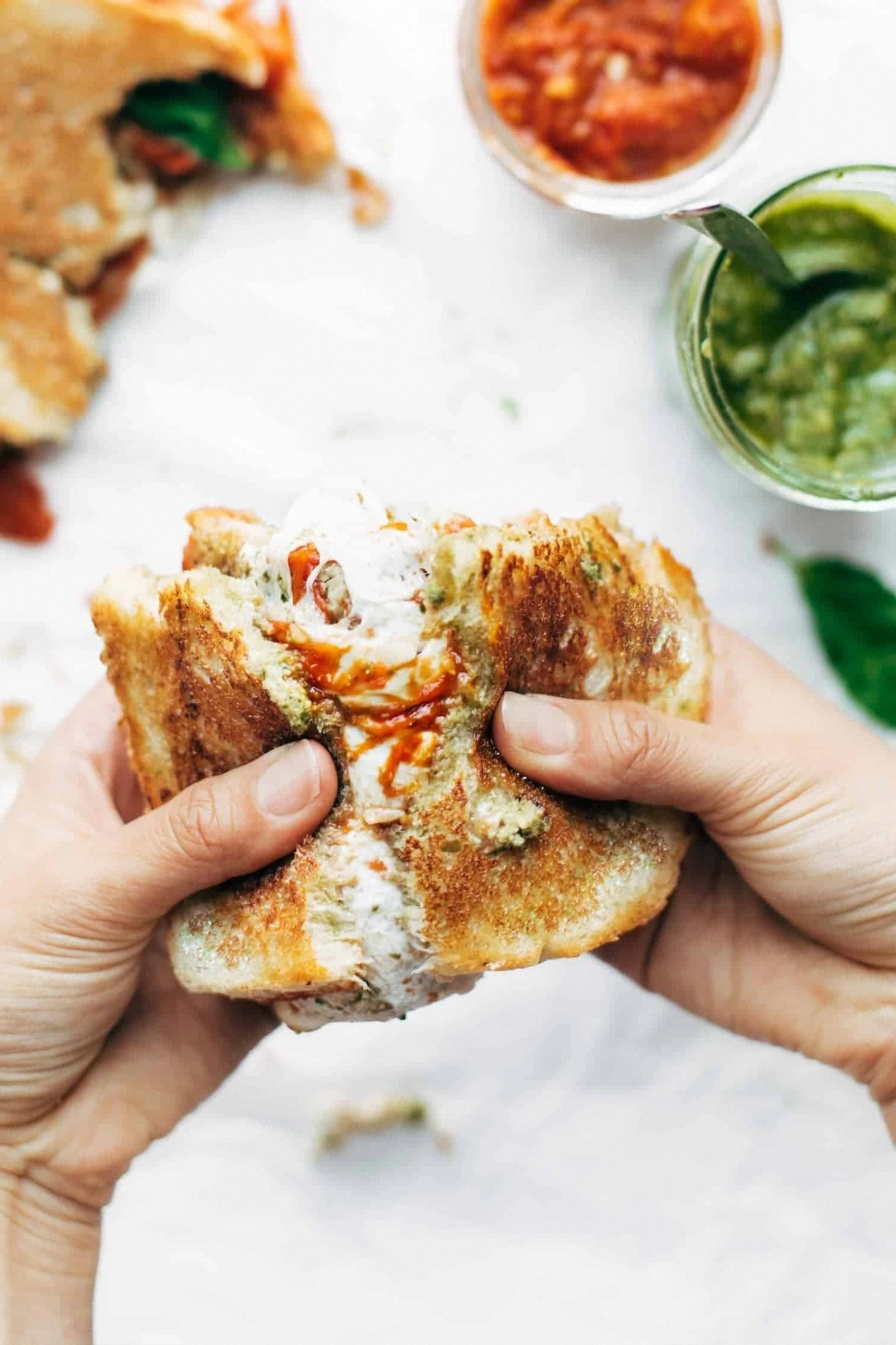 Loaded Caprese Grilled Cheese