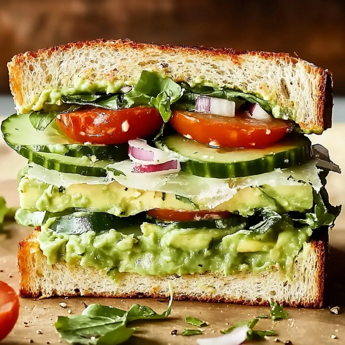 Loaded Cucumber & Avocado Sandwich for Quick Refreshing Bites