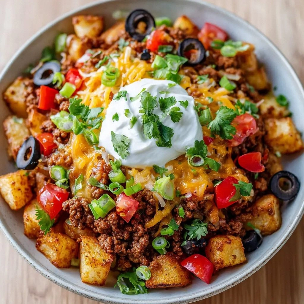 Loaded Taco Potato Bowls: Your