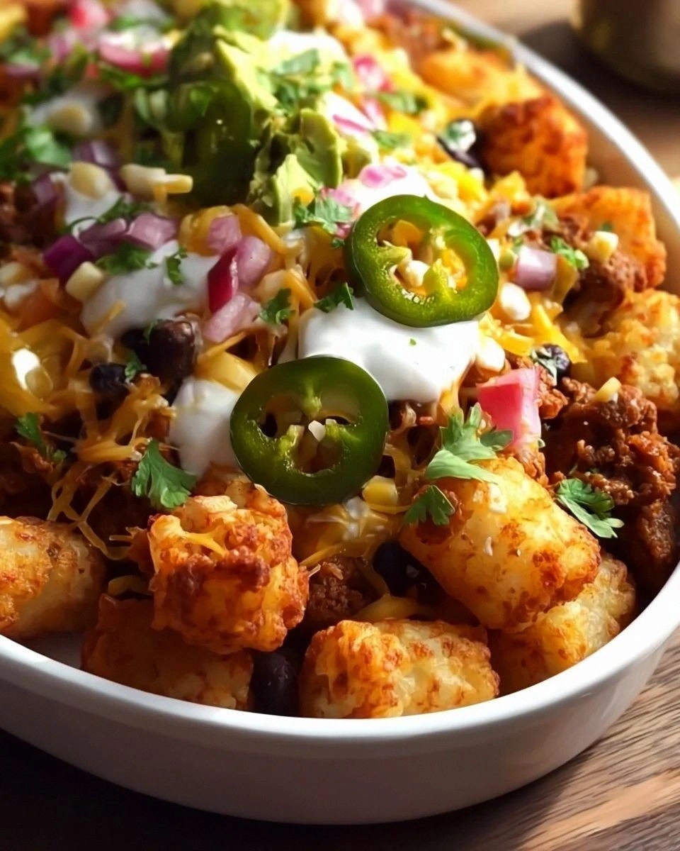 Loaded Tater Tot Nachos
