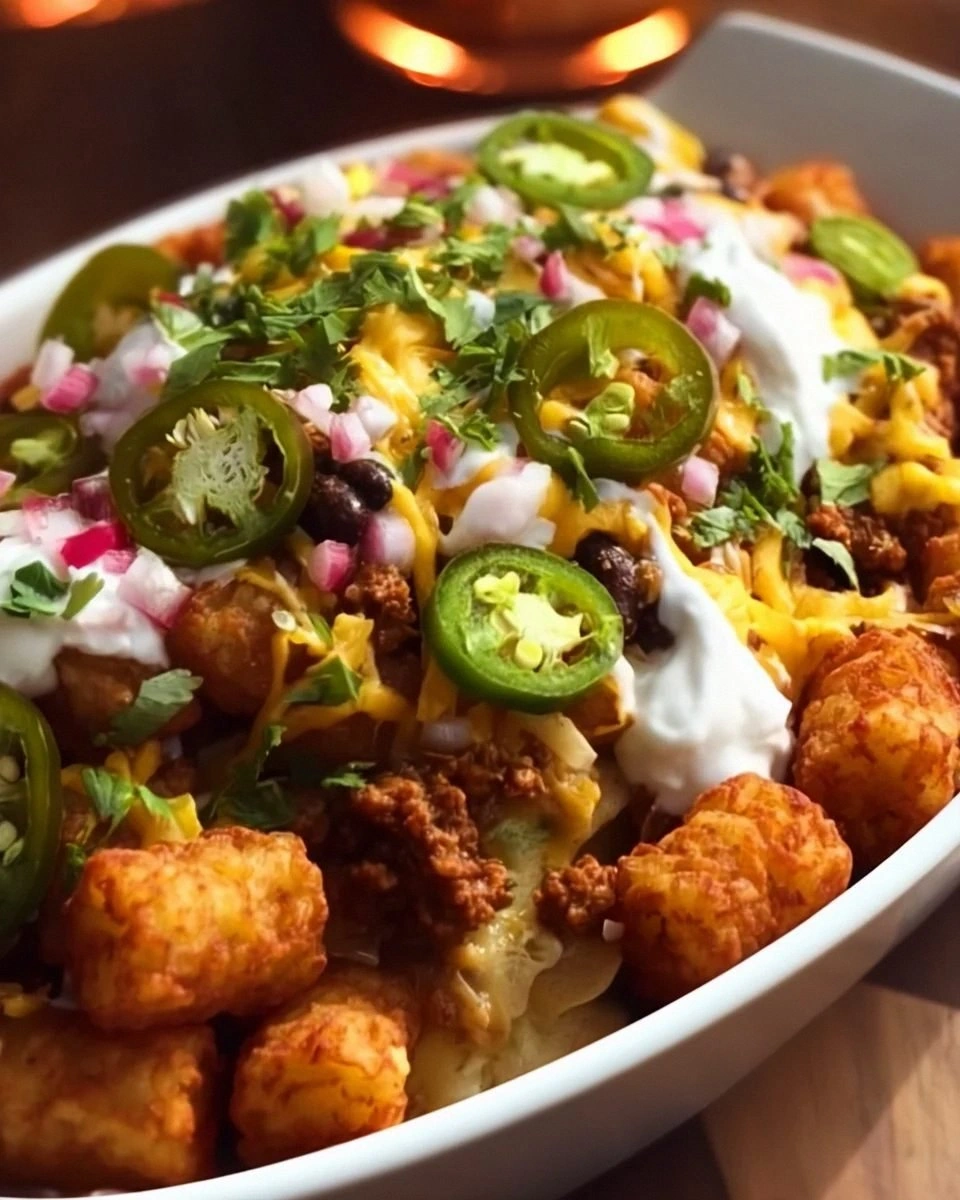 Loaded Tater Tot Nachos