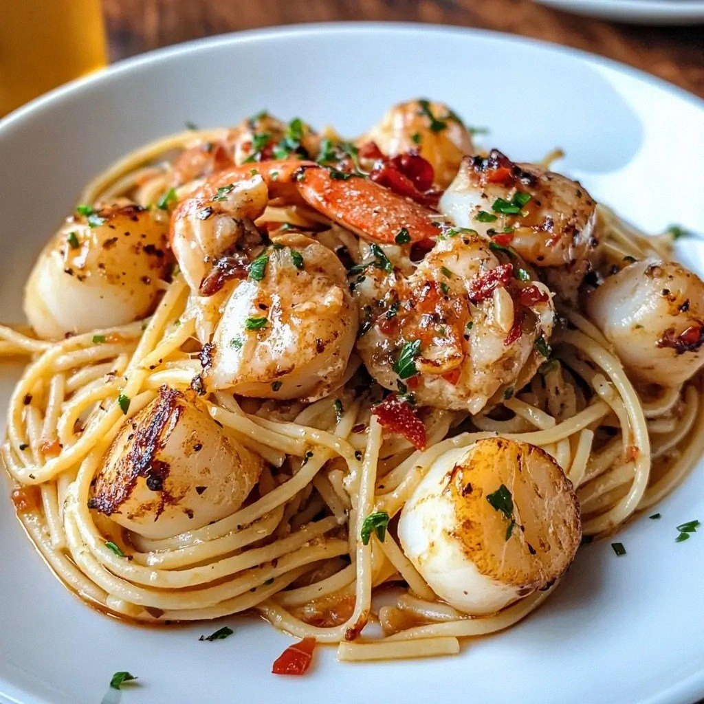Lobster and Scallop Pasta Reci