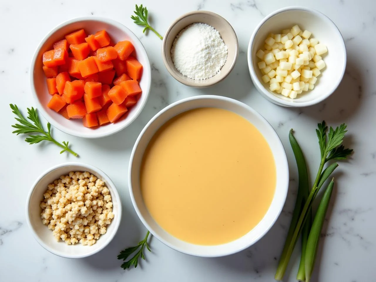 Ingredients for Lobster Bisque