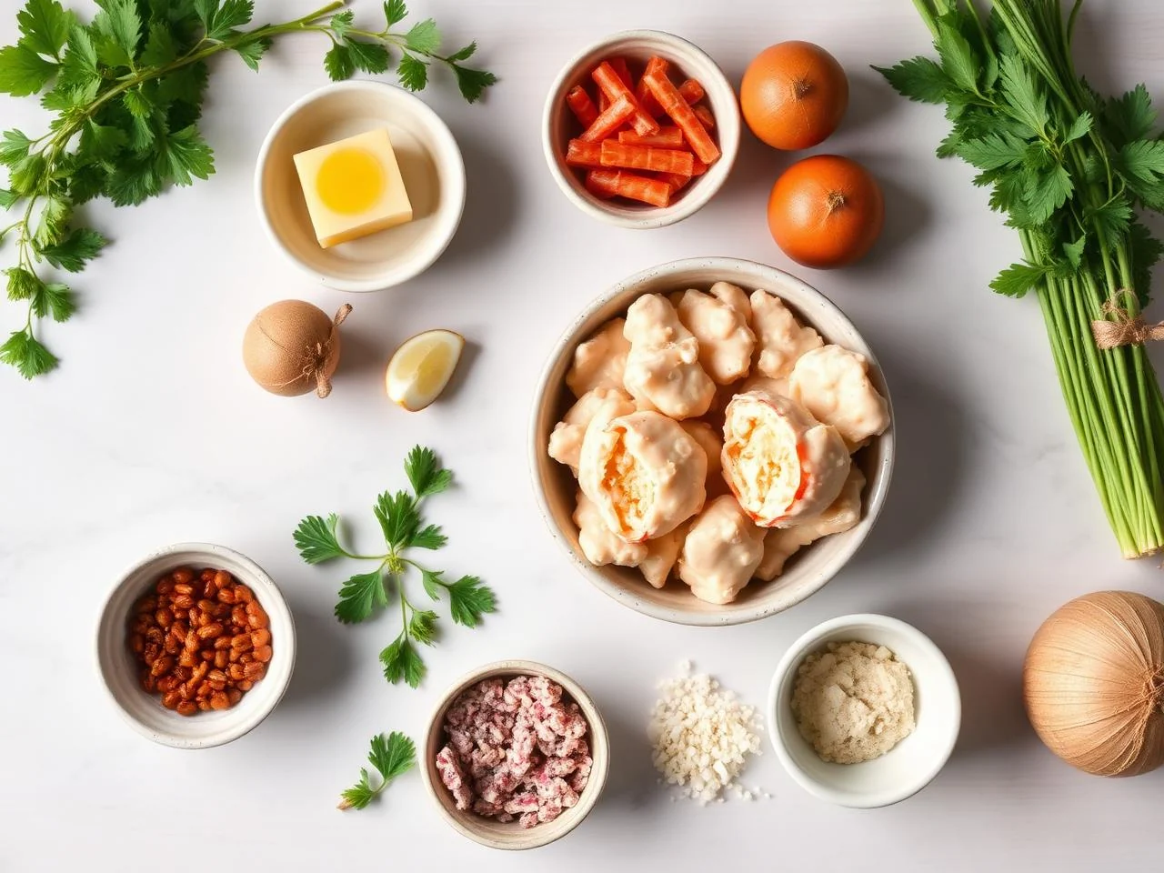 Ingredients for Lobster Thermidor