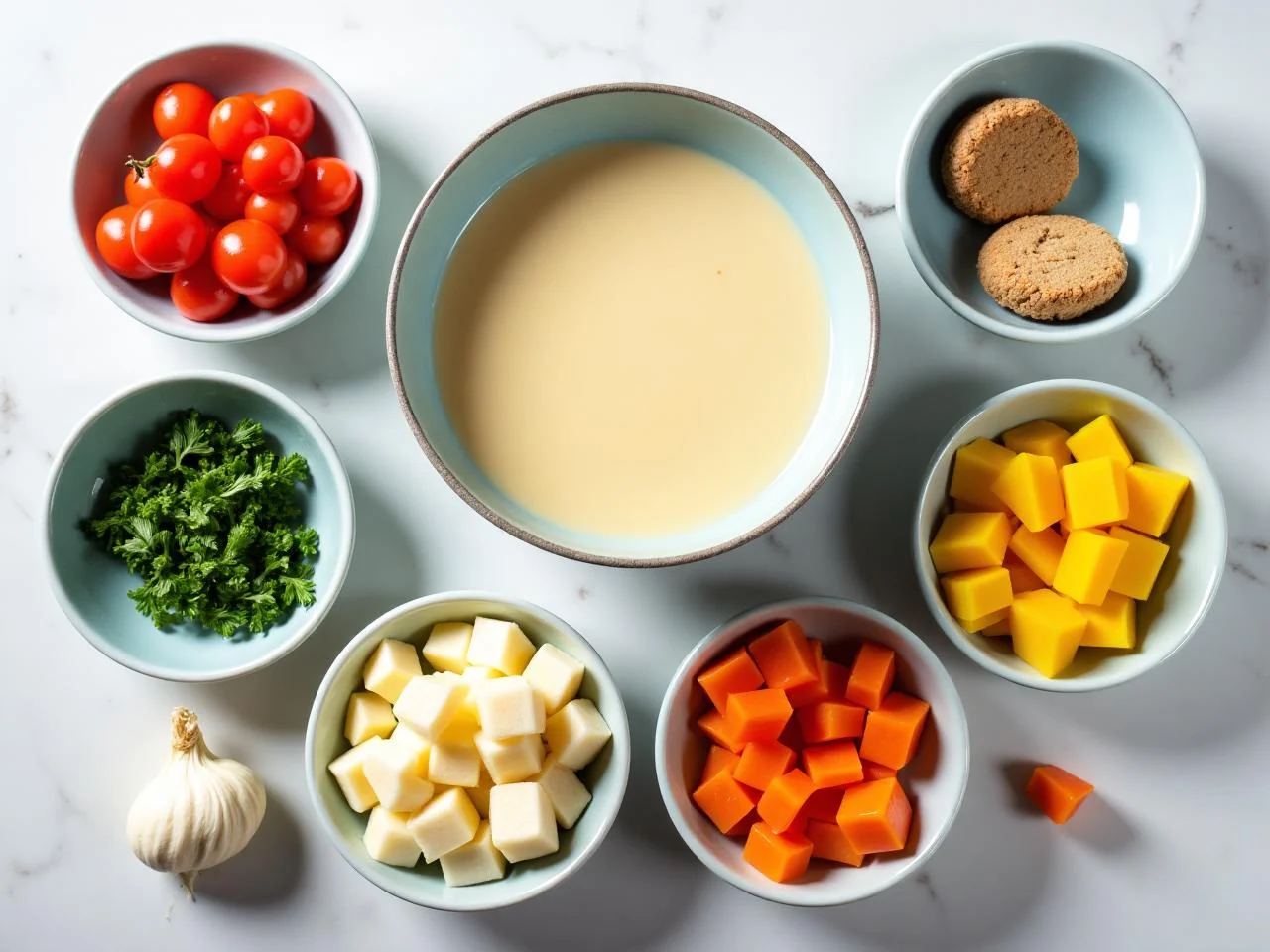 Ingredients for Long Island Clam Chowder