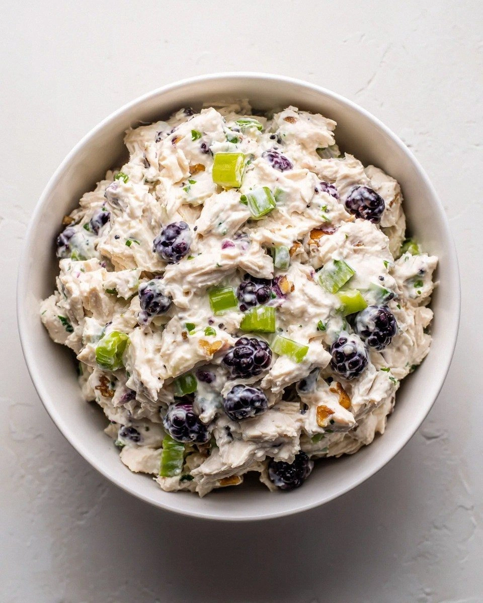 Low Carb Blackberry Cottage Cheese Chicken Salad Recipe Delight