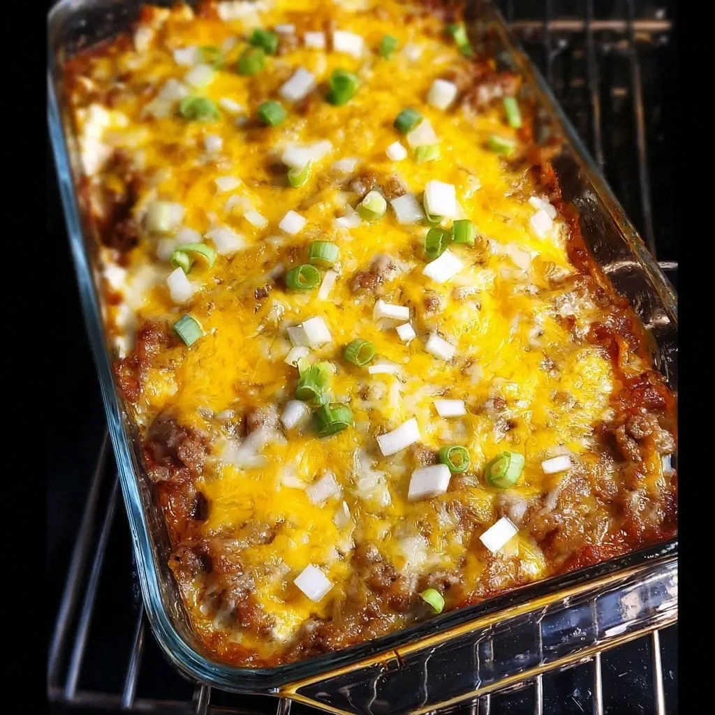 Low Carb Chili Dog Casserole R