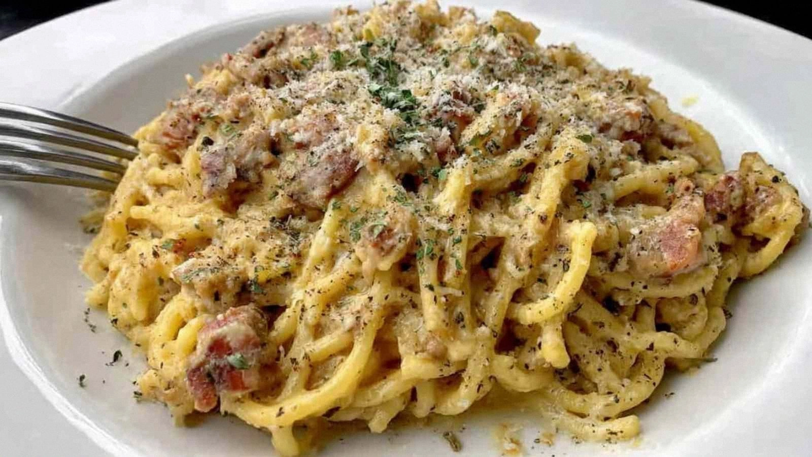 Low Carb Pasta Carbonara