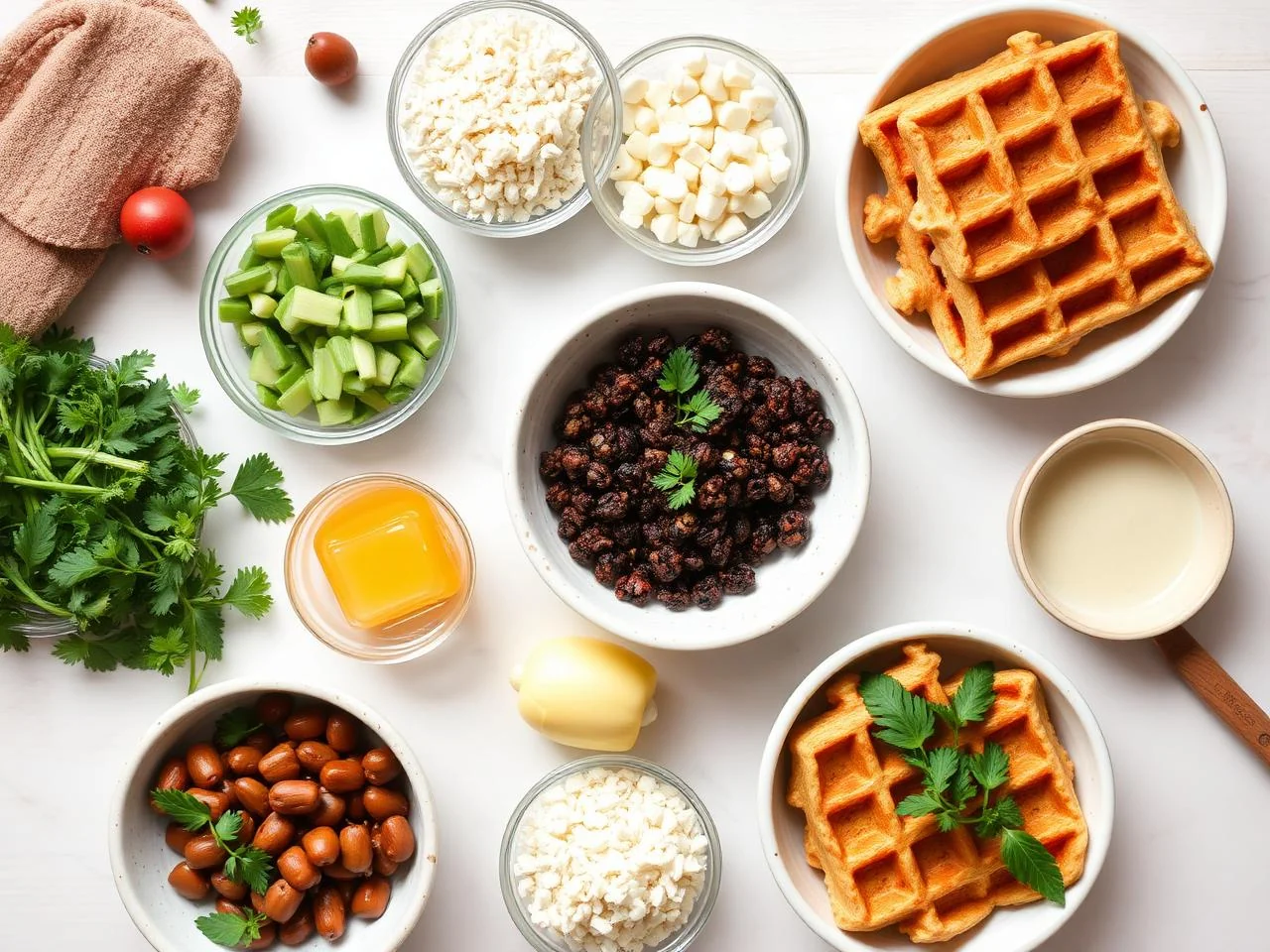 Ingredients for Low Carb Waffles