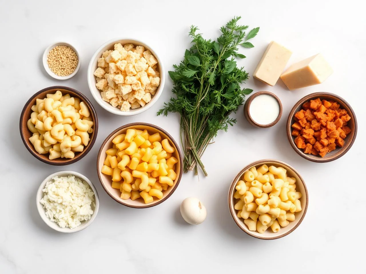 Ingredients for Mac And Cheese Bake