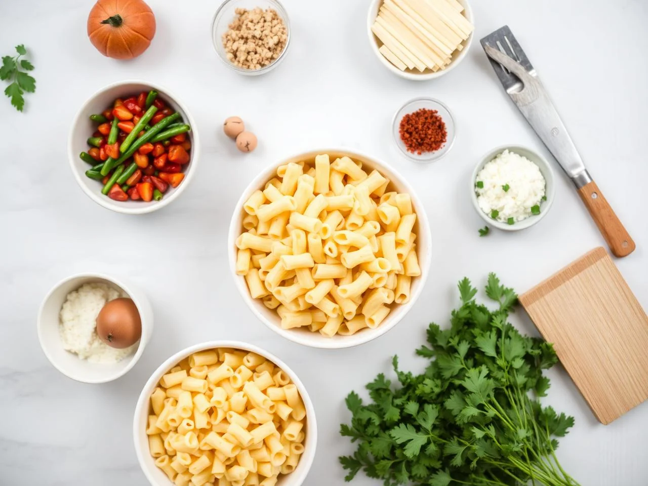Ingredients for Macaroni And Cheese Bake