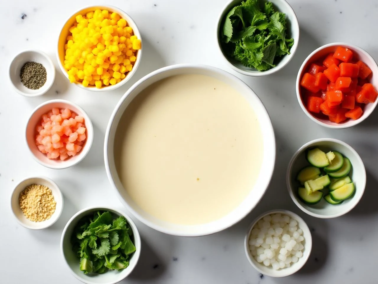 Ingredients for Maine Clam Chowder