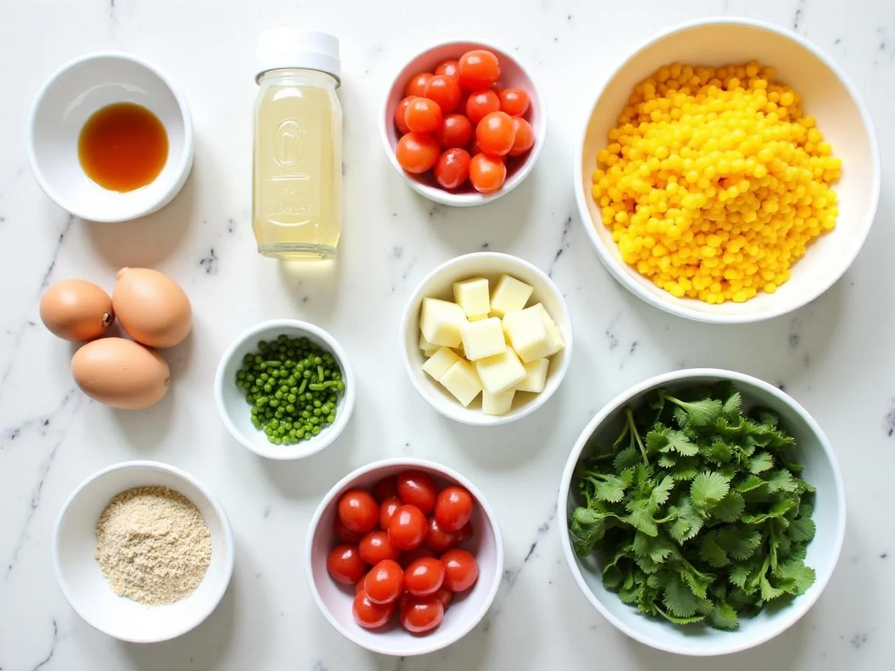 Ingredients for Make-Ahead Breakfast Burritos