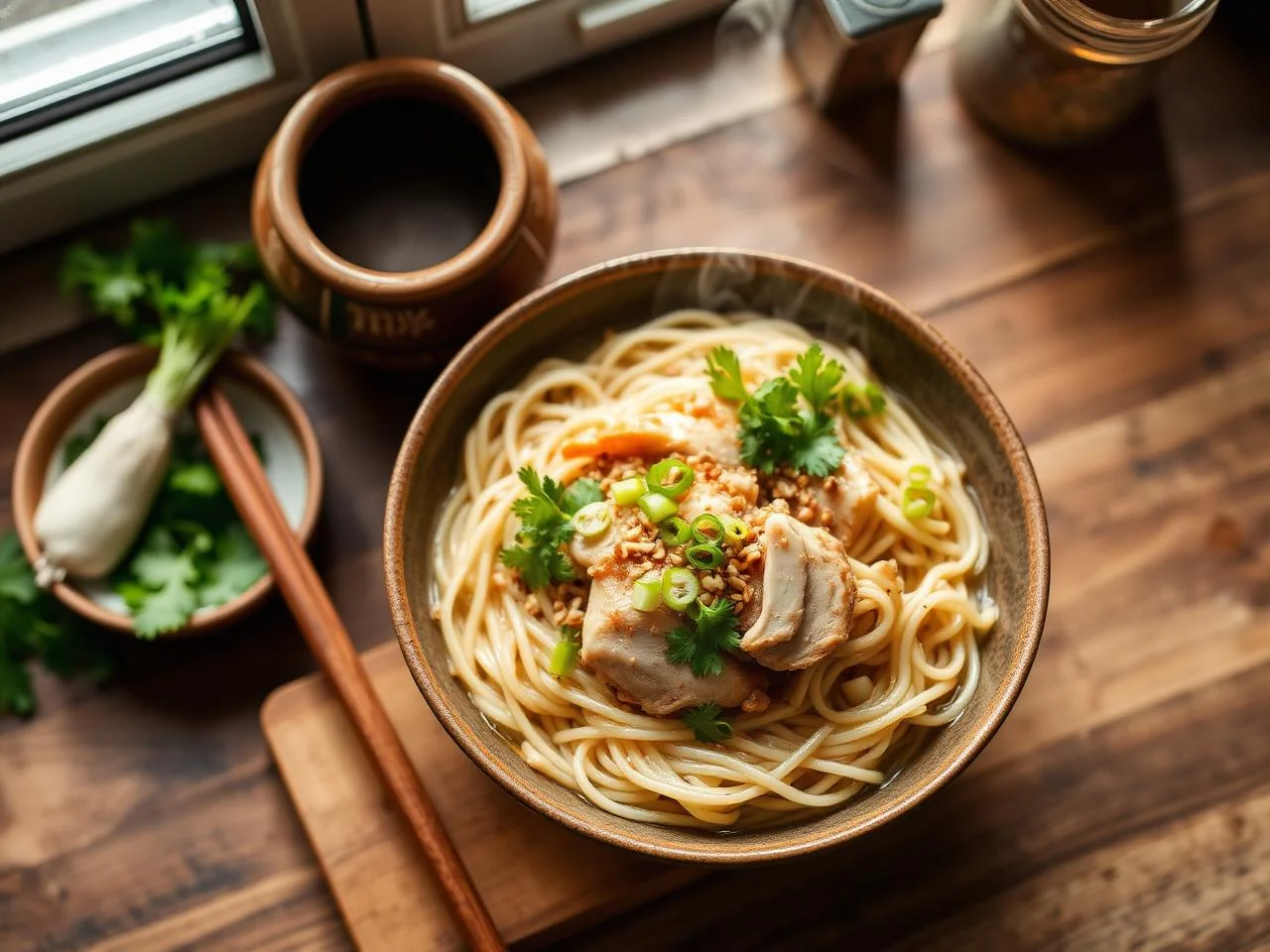 Malaysian Hainanese Chicken Rice Noodle