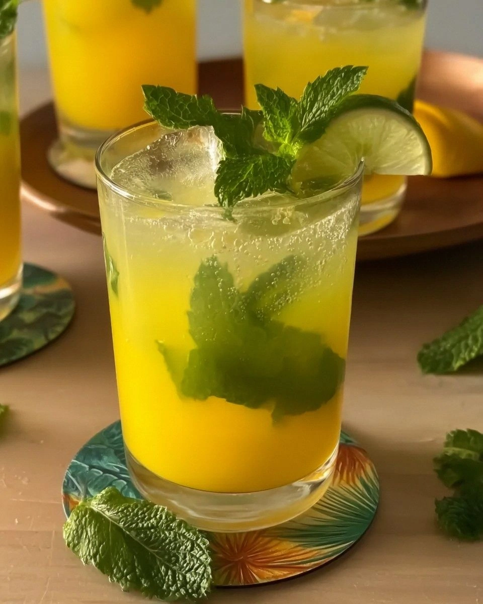 Mango Mint Mojito Mocktail