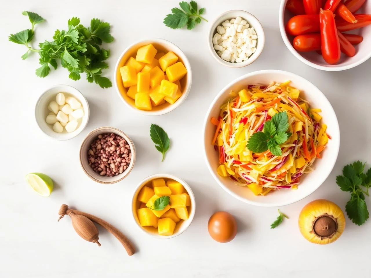 Ingredients for Mango Slaw