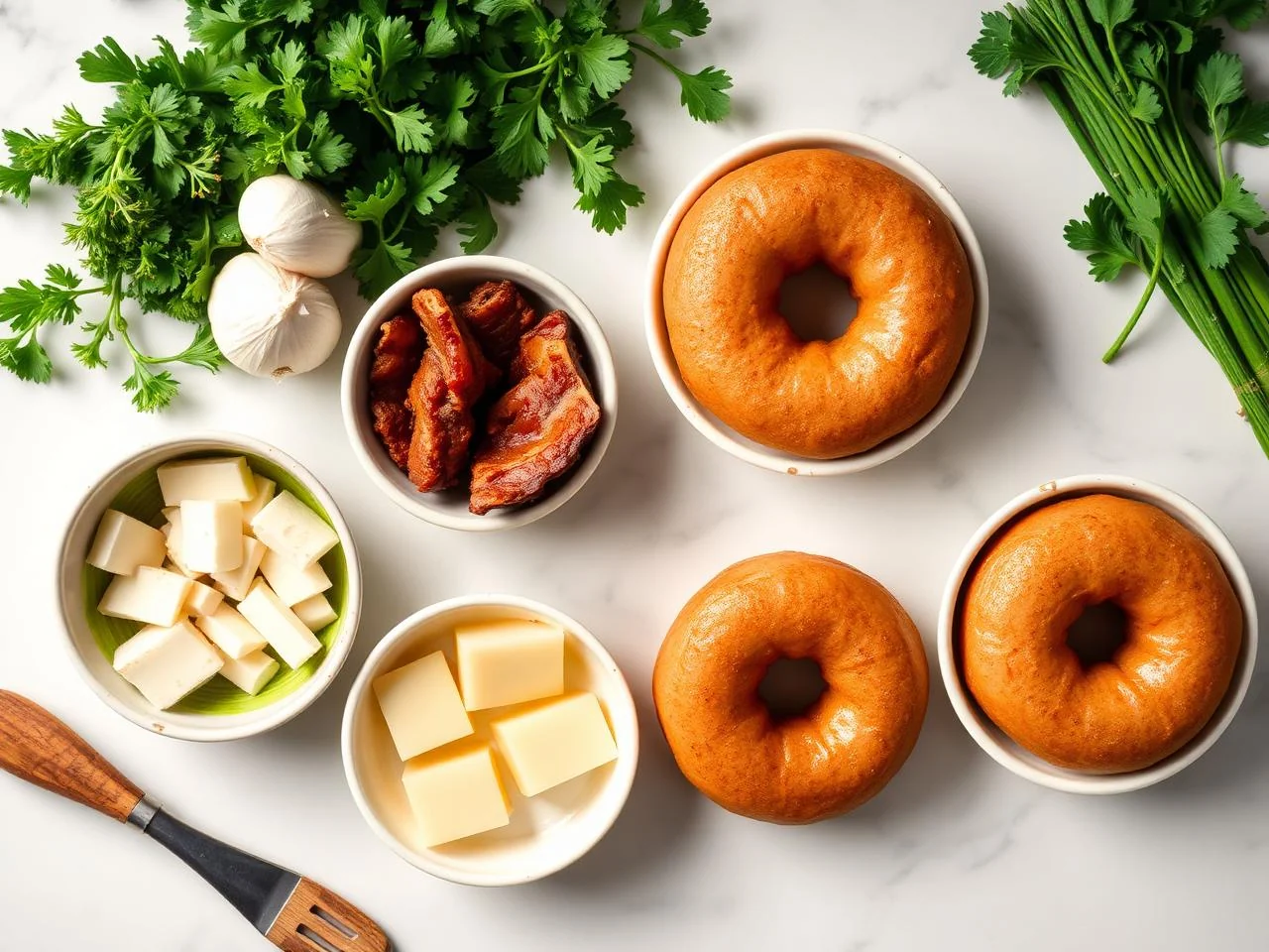 Ingredients for Maple Bacon Donuts