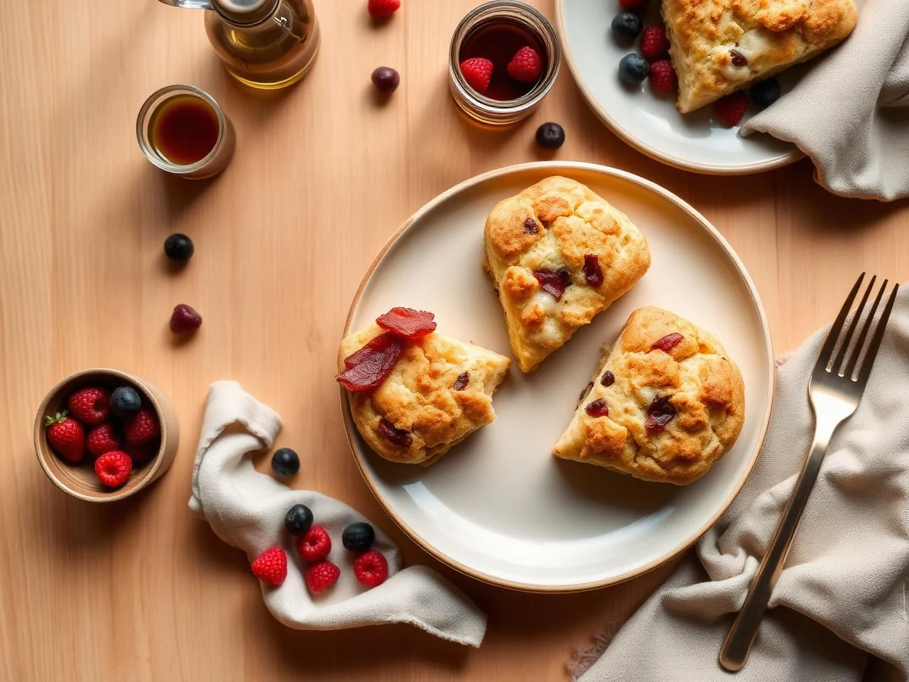 Maple Bacon Scones