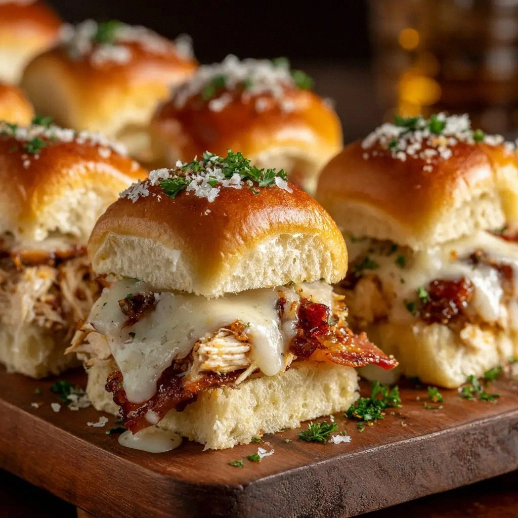 Maple Chicken Bacon Sliders: T