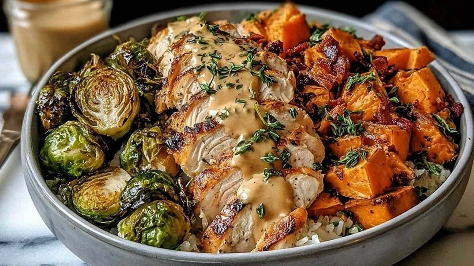 Maple Dijon Chicken Sweet Pota