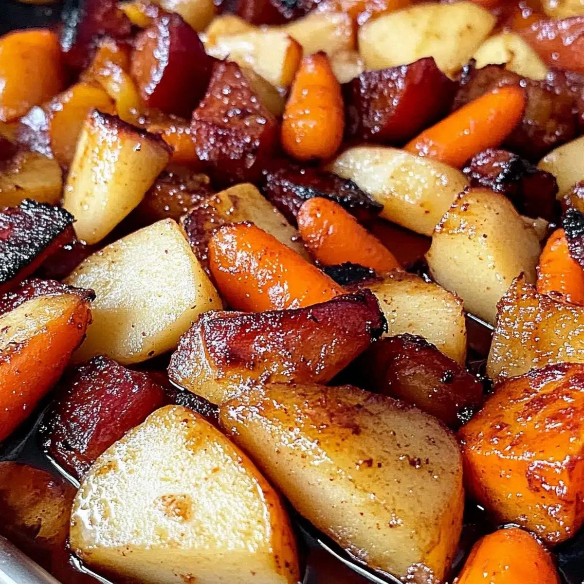 Maple Dijon Roasted Apples & C