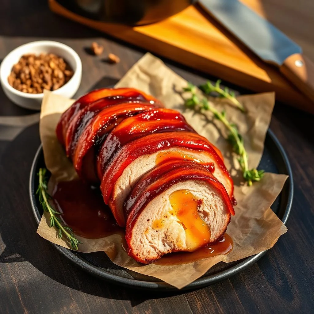 Maple Glazed Bacon Wrapped Pork Tenderloin