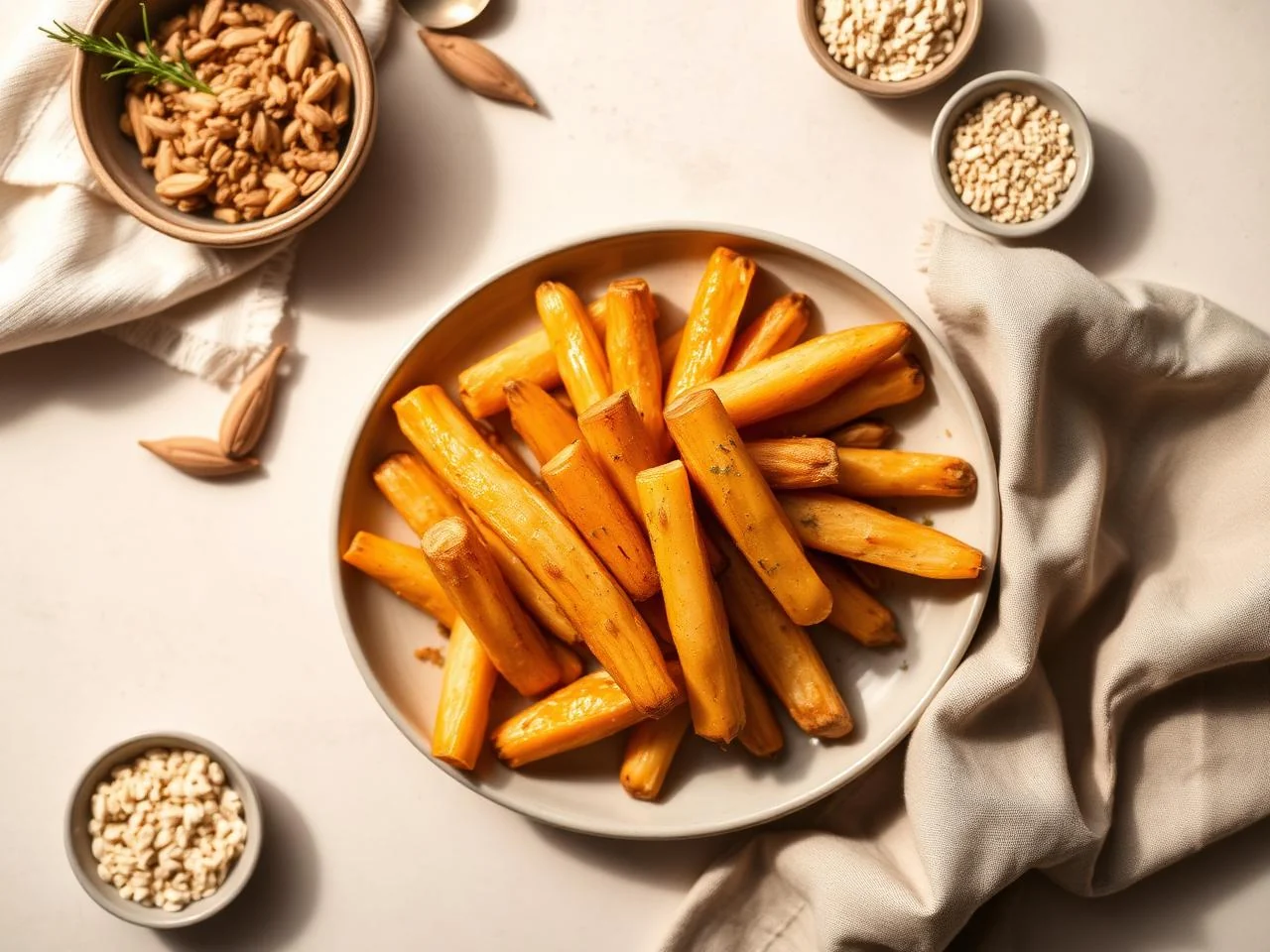 Maple Glazed Parsnips