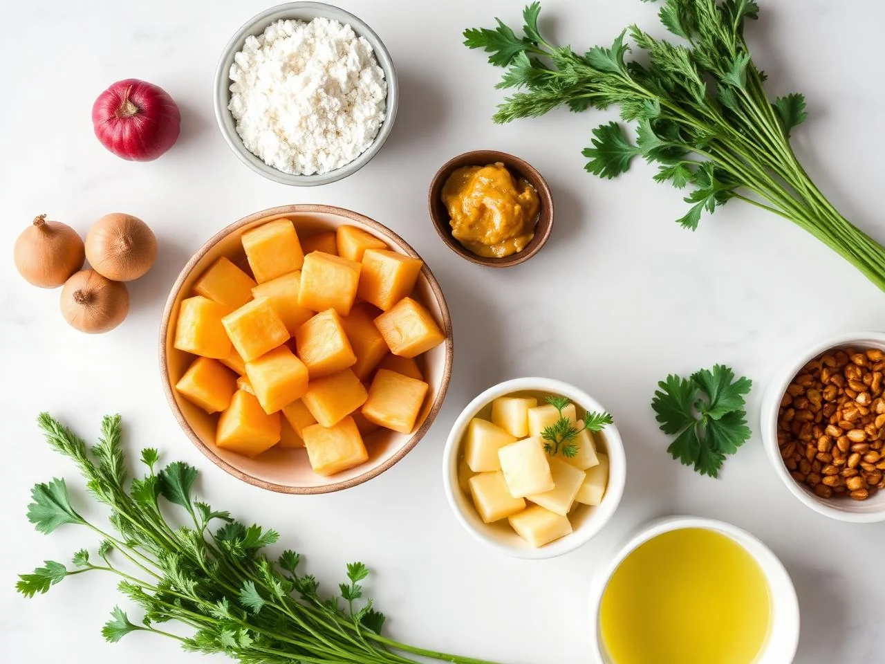 Ingredients for Maple Glazed Parsnips