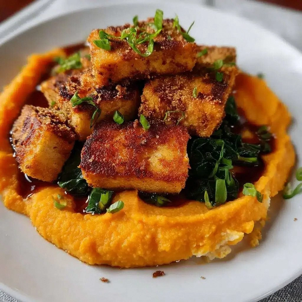 Maple Miso Whipped Sweet Potat