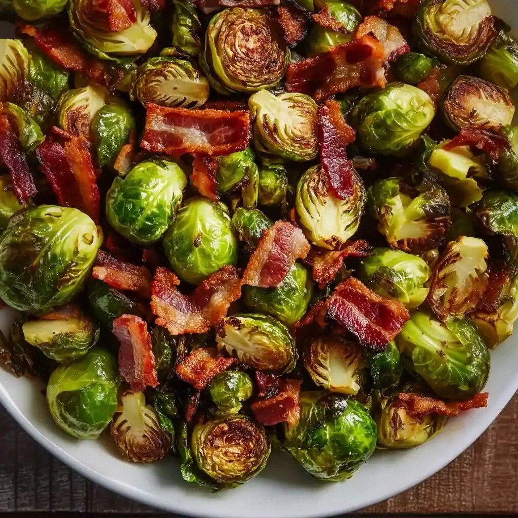 Maple Roasted Brussels Sprouts