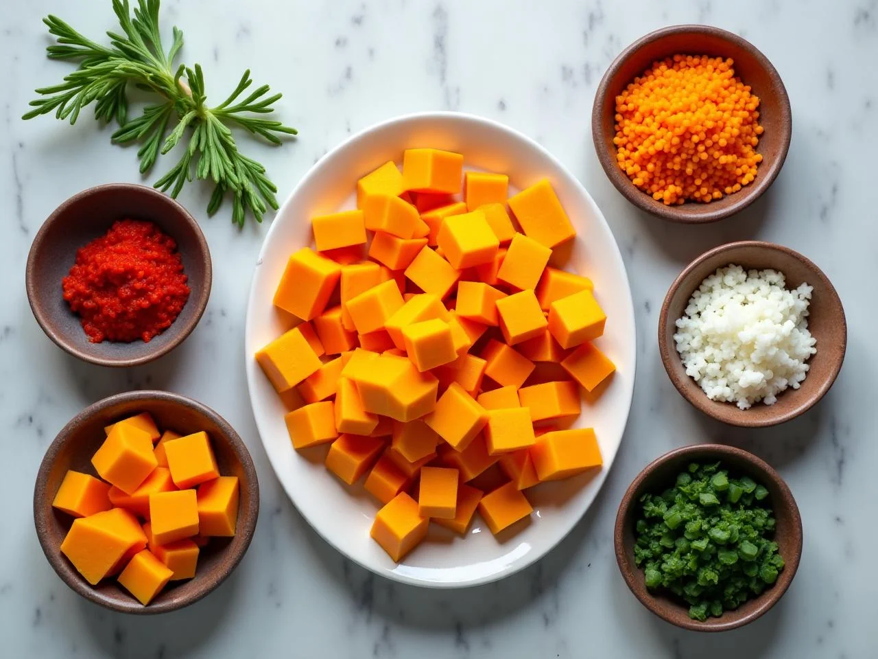 Ingredients for Maple Roasted Butternut Squash