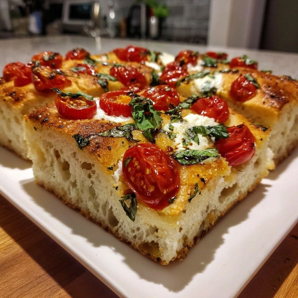 Margherita Focaccia Bread