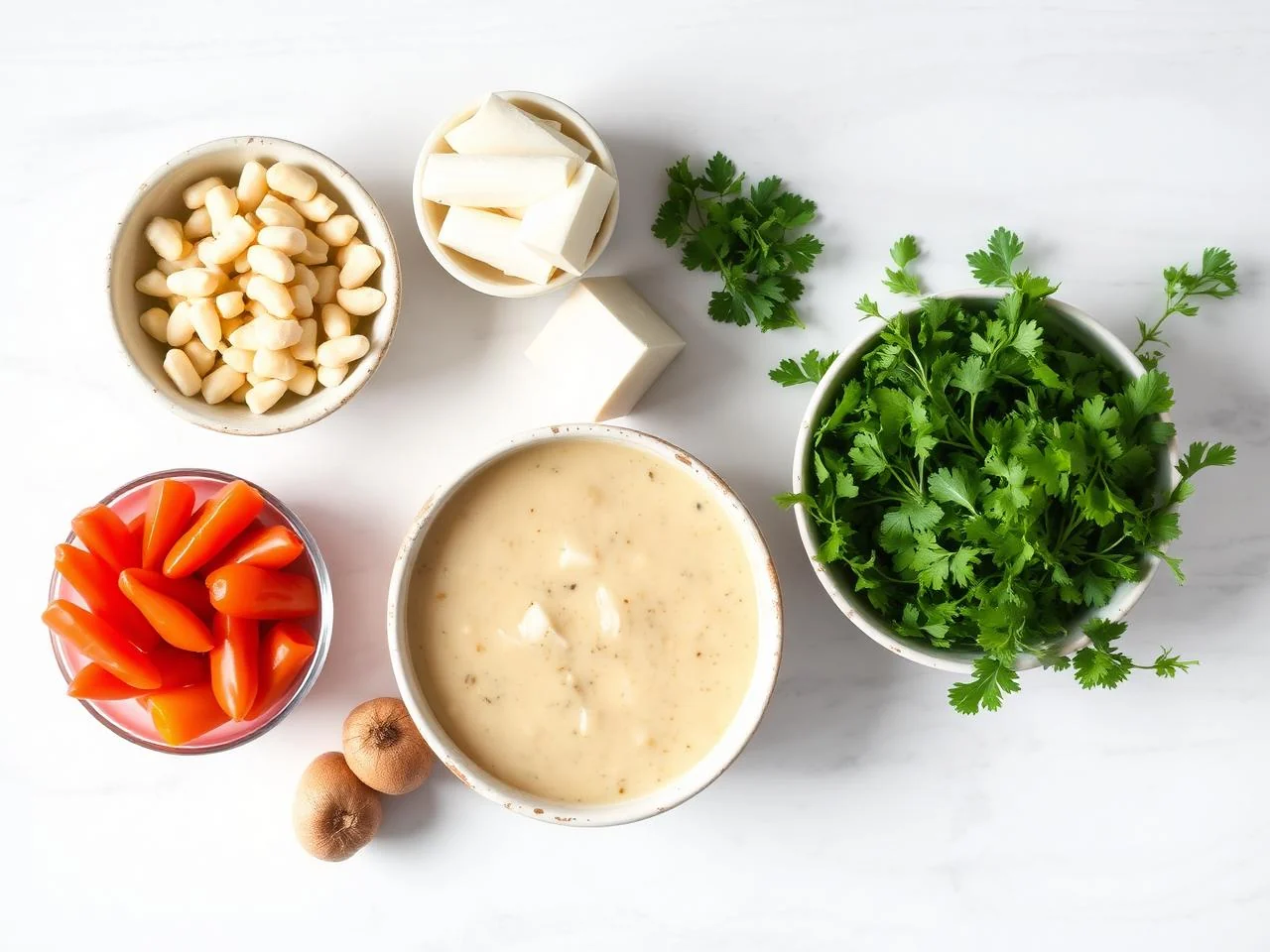Ingredients for Martha's Vineyard Clam Chowder