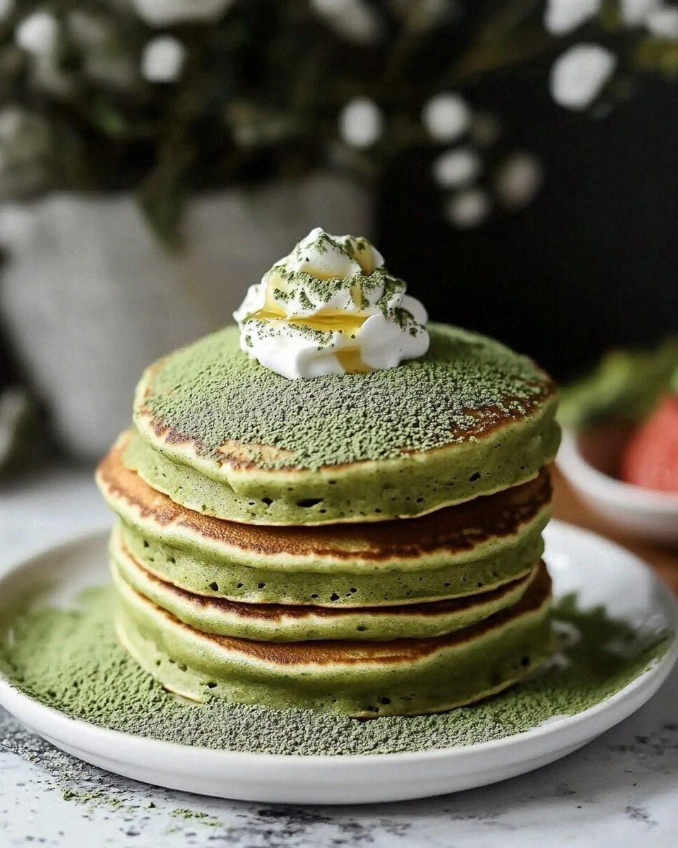 Matcha Powder Pancakes